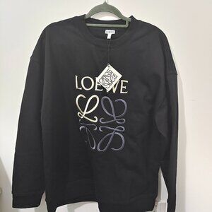 Loewe Mens Black Sweatshirt